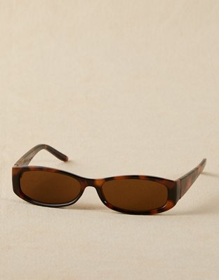 AE Narrow Wrap Sunglasses - Brown