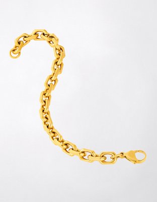 West Coast Jewelry Stainless Steel 8.5mm Link Bracelet - Gold