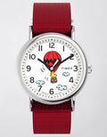 Timex Weekender x Peanuts Balloon 38mm Fabric Strap Watch - Red