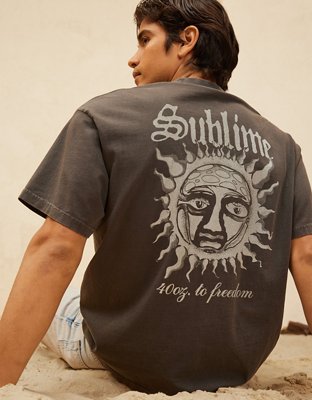 AE Boxy Fit Sublime Graphic T-Shirt - Dusted Slate
