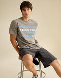 AE Standard Fit Honda Graphic T-Shirt - Grey