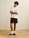 AE 6" Snoopy Mesh Lounge Short - Black Obsidian