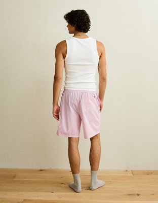 AEO Men's 9" Poplin Boxer Short - Light Pink