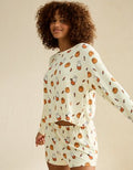 AE Luxe Plush Miffy Long Sleeve + Short PJ Set - Cream