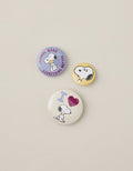 ATNY Snoopy Button Pin Set 3-Pack - Multi