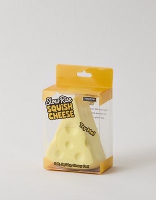 Streamline Cheese Squishy Toy - Multi