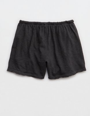 Aerie It's Casual Knit Slub Short - Smoked Gray