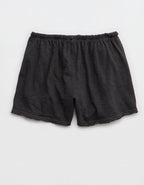 Aerie It's Casual Knit Slub Short - Smoked Gray