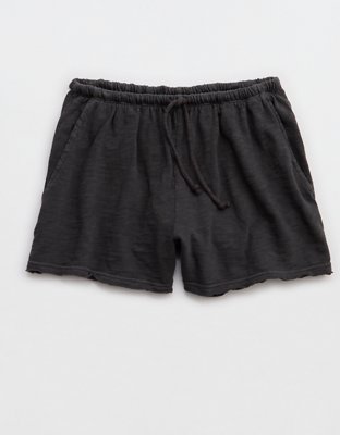 Aerie It's Casual Knit Slub Short - Smoked Gray