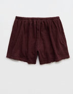 Aerie It's Casual Knit Slub Short - Royal Berry