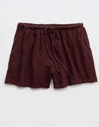 Aerie It's Casual Knit Slub Short - Royal Berry