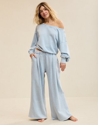 Aerie Street Trouser - Cloud Wash