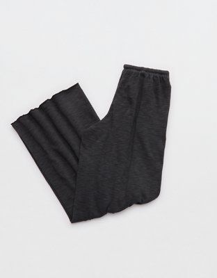 Aerie It's Casual Knit Slub Trouser - Smoked Gray