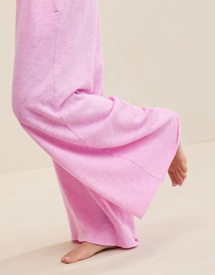 Aerie It's Casual Knit Slub Trouser - Violet Willow
