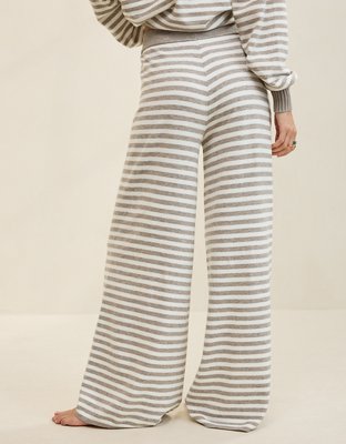 Aerie Sunday Soft Trouser - Heathered Taupe