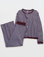 Aerie Sunday Soft Trouser - Royal Berry