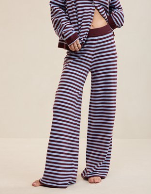 Aerie Sunday Soft Trouser - Royal Berry