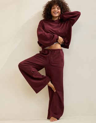 Aerie Jet Setter Trouser - Royal Berry