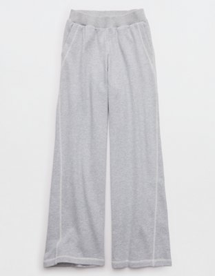 Aerie Go-To Trouser - Medium Heather Gray