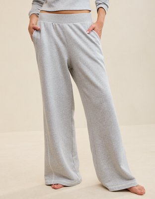 Aerie Go-To Trouser - Medium Heather Gray