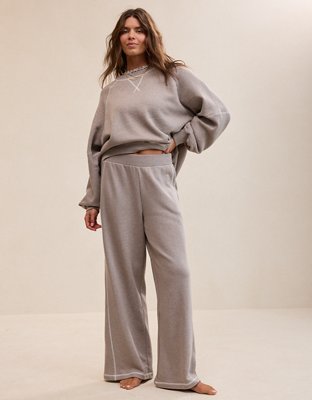 Aerie Go-To Trouser - Heathered Taupe