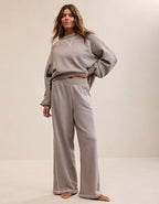 Aerie Go-To Trouser - Heathered Taupe