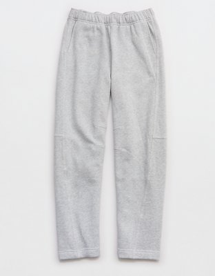 Aerie Oh Zip! Barrel Pant - Medium Heather Gray