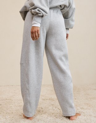 Aerie Oh Zip! Barrel Pant - Medium Heather Gray