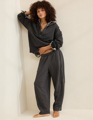 Aerie Oh Zip! Barrel Pant - Smoked Gray