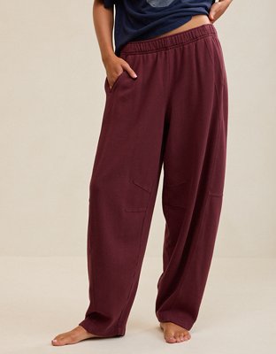 Aerie Oh Zip! Barrel Pant - Royal Berry