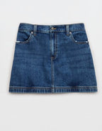 Aerie Daydream Denim Mini Skirt - Rocky Blue