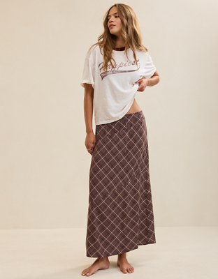Aerie Happy & Drapey Maxi Skirt - Relic