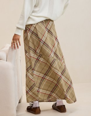 Aerie Happy & Drapey Maxi Skirt - Basketweave