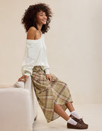 Aerie Happy & Drapey Maxi Skirt - Basketweave