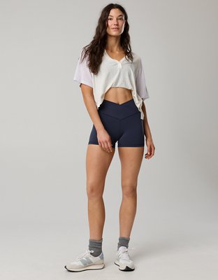 OFFLINE By Aerie Real Me Crossover 3" Bike Short - Steel Blue