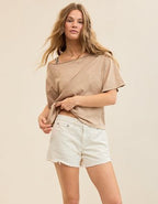 Aerie Daydream Denim Short - Natural