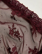 OVERSLEPT by Aerie Sheer Lace Nightie - Royal Berry