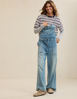 Aerie Lace Through Overall - Blue