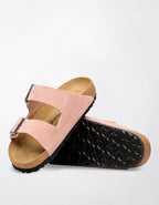 Birkenstock Suede Arizona Sandal - Light Pink