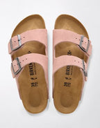 Birkenstock Suede Arizona Sandal - Light Pink