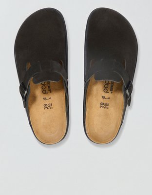 Birkenstock Chunky Suede Clog - Black