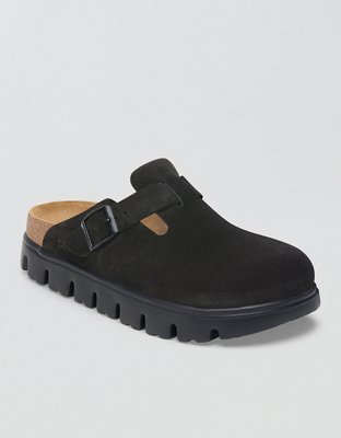 Birkenstock Chunky Suede Clog - Black