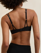 Sunnie Bloom Lace Wireless Push Up Bra - True Black