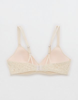 Sunnie Bloom Lace Wireless Push Up Bra - Vintage Vanilla