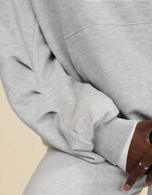 Aerie Jet Setter Hoodie - Medium Heather Gray