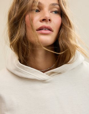 Aerie Jet Setter Hoodie - Heather Frost