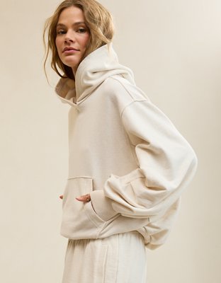 Aerie Jet Setter Hoodie - Heather Frost