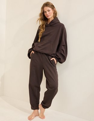 Aerie Jet Setter Hoodie - Deep Earth