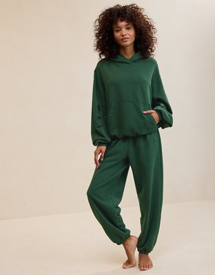 Aerie Jet Setter Hoodie - Rugged Green