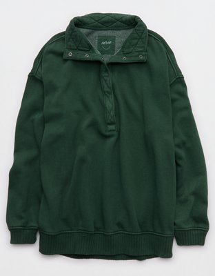 Aerie Oh Snap! Sweatshirt - Rugged Green